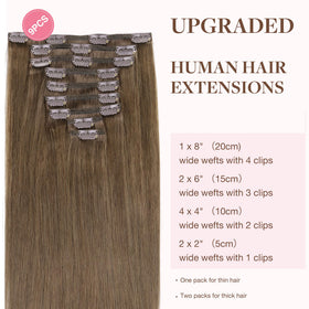 GOO GOO Clip in Hair Extensions 18inch packaging