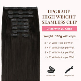 GOO GOO Clip in Hair Extensions 18inch packaging