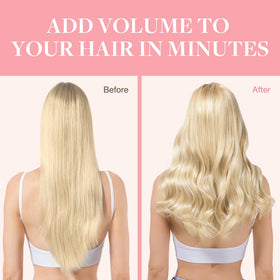GOO GOO Clip in Hair Extensions 18inch showing multiple shades