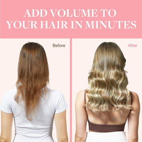 GOO GOO Clip in Hair Extensions 18inch showing texture
