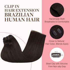 GOO GOO Clip in Hair Extensions 20inch displayed on a mannequin
