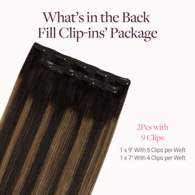 GOO GOO Clip in Hair Extensions 20inch packaging and accessories