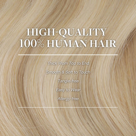 GOO GOO Clip in Hair Extensions 20inch styled on a mannequin