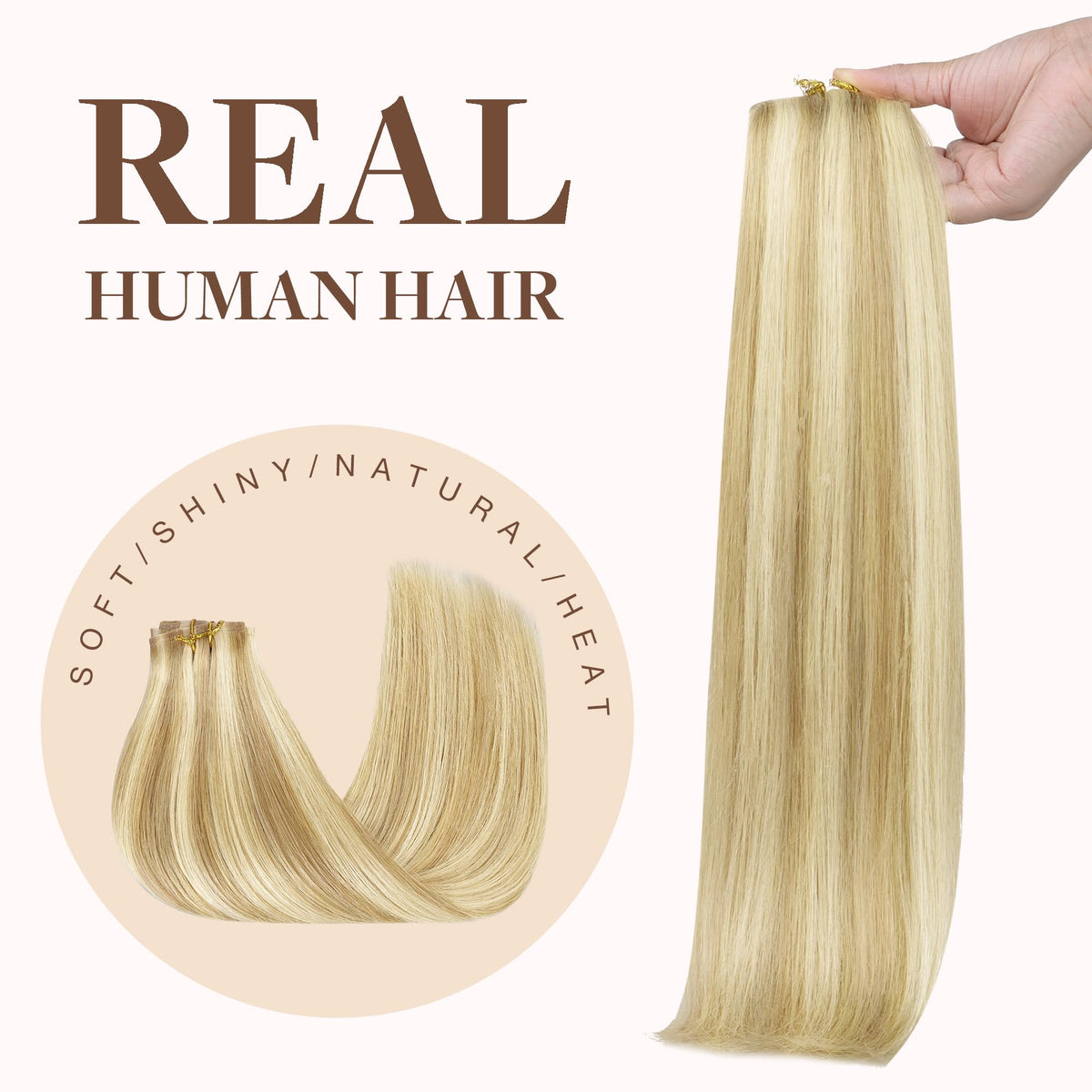 GOO GOO Clip in Hair Extensions 20inch with colour swatches