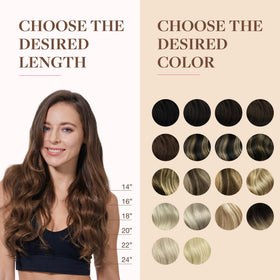 GOO GOO Clip in Hair Extensions 22 inch #4A Chocolate Brown in lifestyle setting