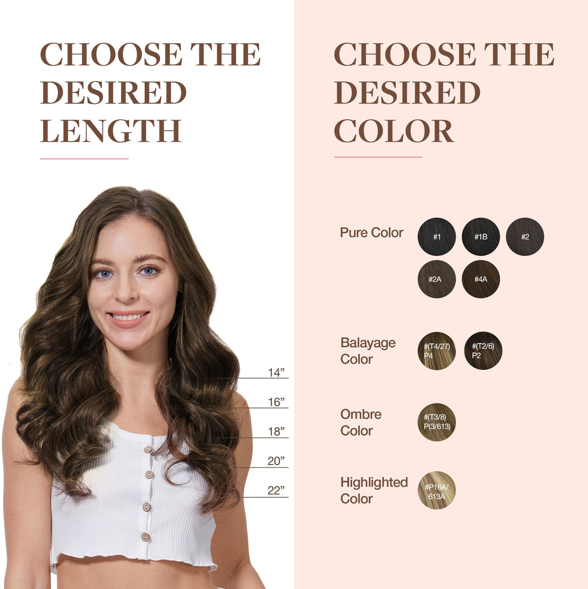 GOO GOO Clip in Hair Extensions 22 Inch Chocolate Brown lifestyle scene