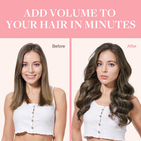 GOO GOO Clip in Hair Extensions 22 inch close-up of clips