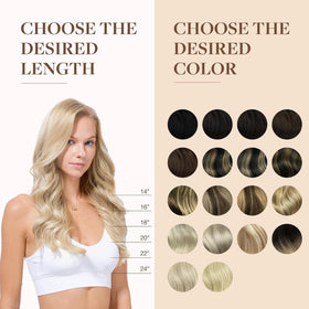 GOO GOO Clip in Hair Extensions 22 Inch in a stylish hairstyle