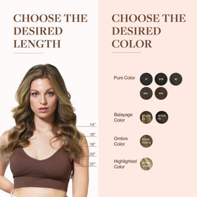 GOO GOO Clip in Hair Extensions 22 Inch in various shades