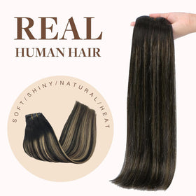 GOO GOO Clip in Hair Extensions 22 Inch on a model