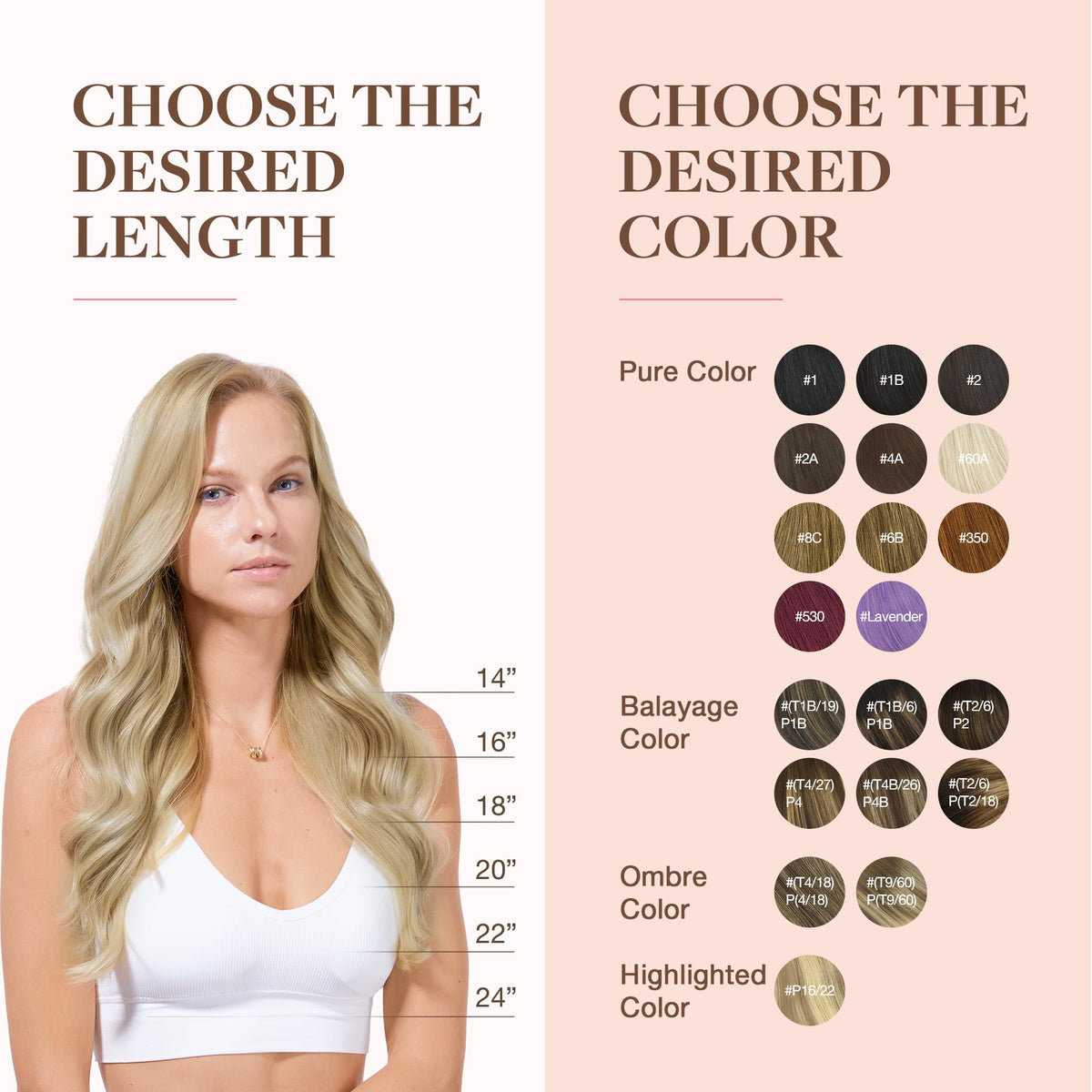 GOO GOO Clip in Hair Extensions 22 Inch with styling tools