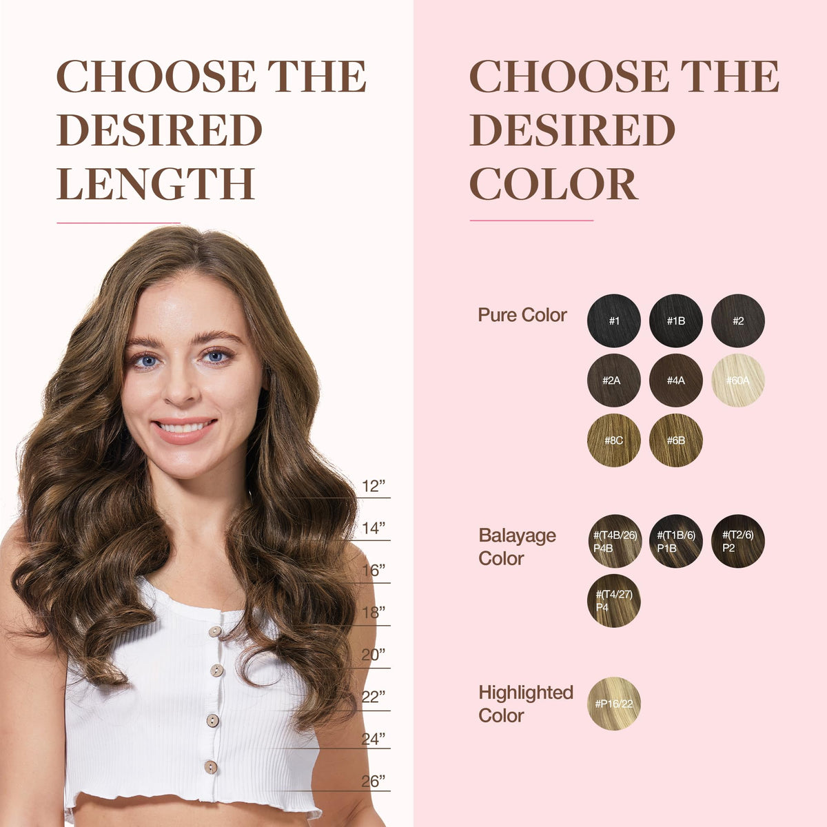 GOO GOO Clip in Hair Extensions 22inch 150g texture detail