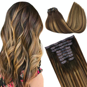 GOO GOO Clip in Hair Extensions 22inch front view