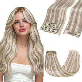 GOO GOO Clip in Hair Extensions 22inch front view