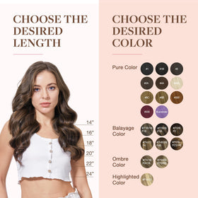 GOO GOO Clip in Hair Extensions 22inch with styling tools