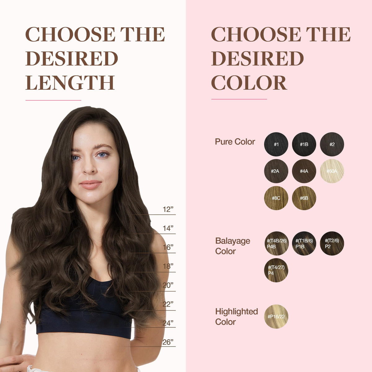 GOO GOO Clip in Hair Extensions 240g wefts display