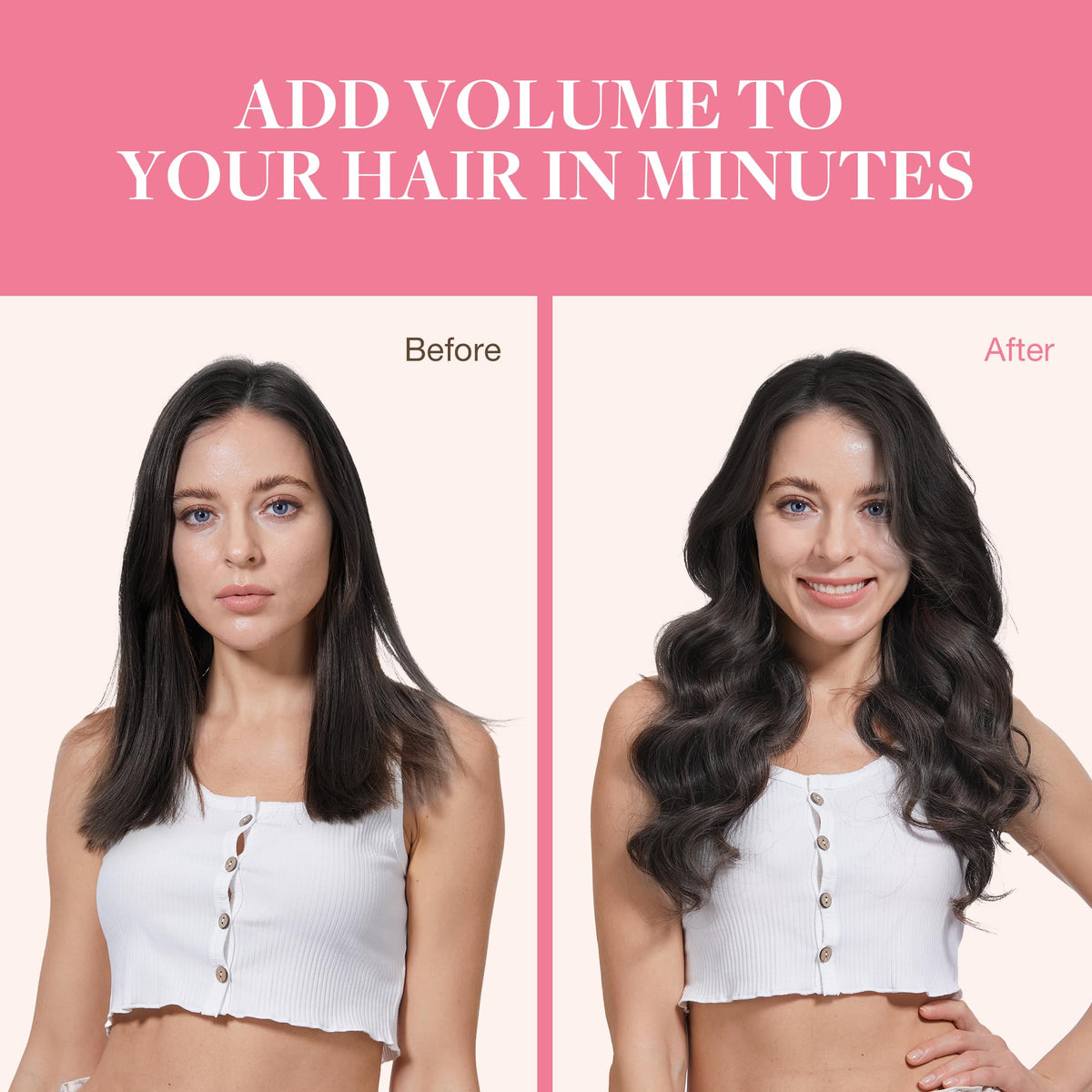 GOO GOO Clip in Hair Extensions 24inch Dark Brown in different lighting
