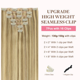 GOO GOO Clip in Hair Extensions 24inch packaging