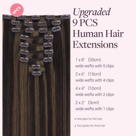 GOO GOO Clip in Hair Extensions 24inch packaging with product details