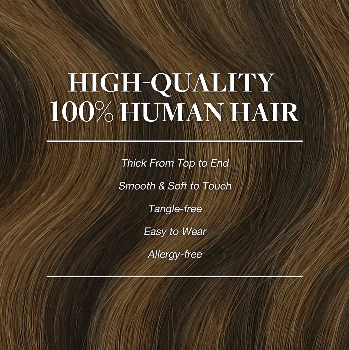 GOO GOO Clip in Hair Extensions 24inch showing secure clips