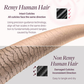 GOO GOO Clip in Hair Extensions 24inch side view