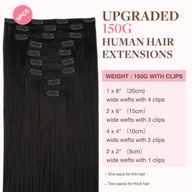GOO GOO Clip in Hair Extensions 26inch packaging