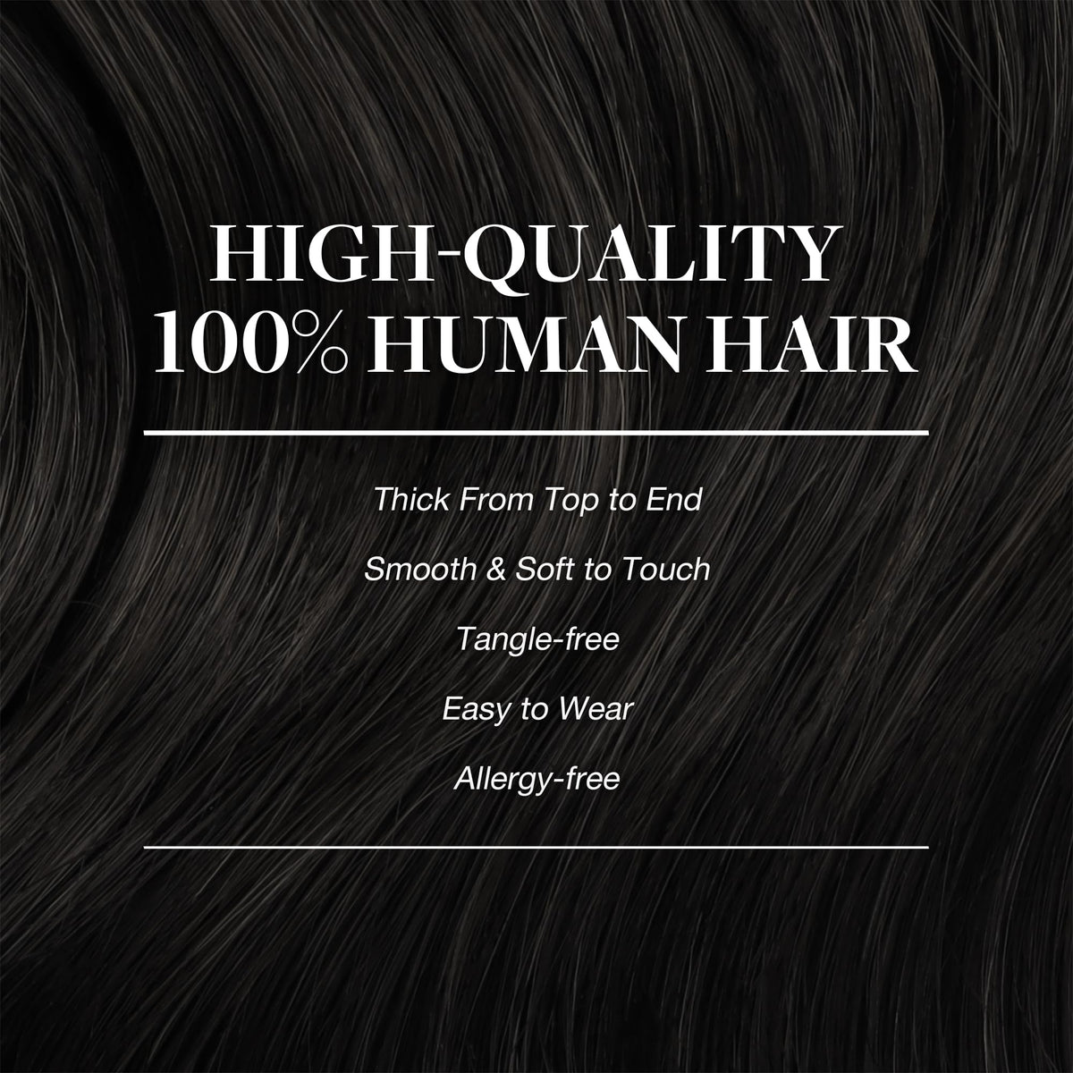 GOO GOO Clip in Hair Extensions 26inch side view