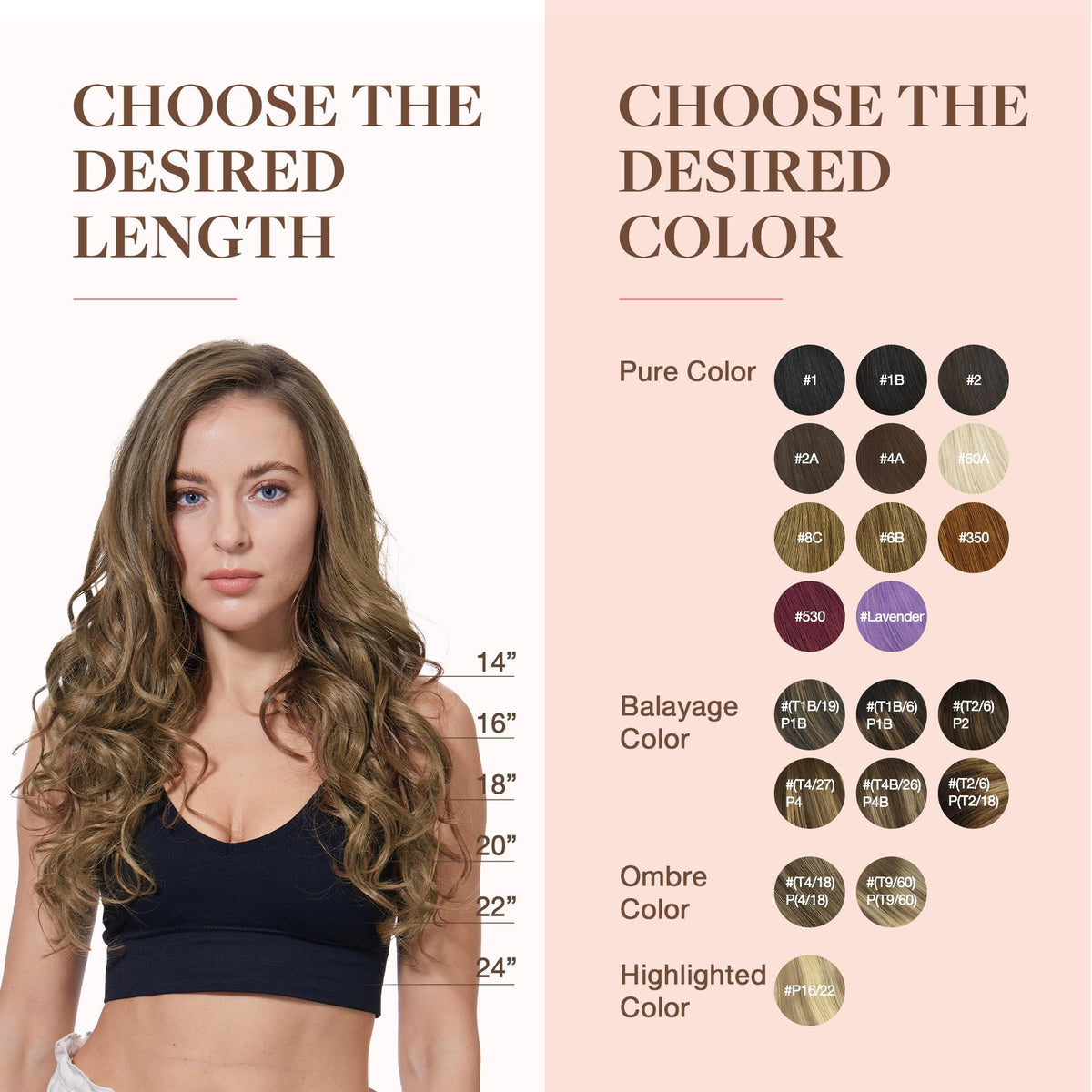 GOO GOO Clip in Hair Extensions 5 Light Ash Brown with styling accessories