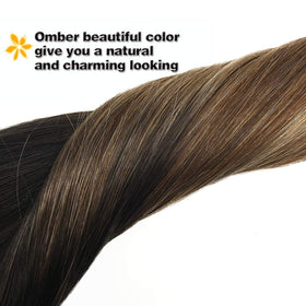 GOO GOO Clip in Hair Extensions 7 pieces laid out