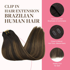 GOO GOO Clip in Hair Extensions 9 pieces displayed in packaging
