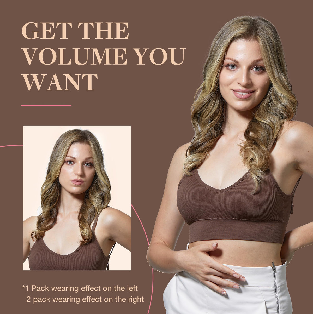 GOO GOO Clip in Hair Extensions being applied
