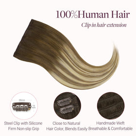 GOO GOO Clip in Hair Extensions close-up of hair texture