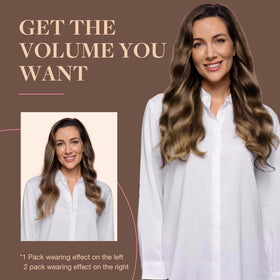 GOO GOO Clip in Hair Extensions colour comparison