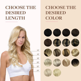 GOO GOO Clip in Hair Extensions detailed texture view