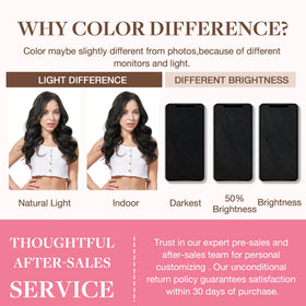 GOO GOO Clip in Hair Extensions display with colour options