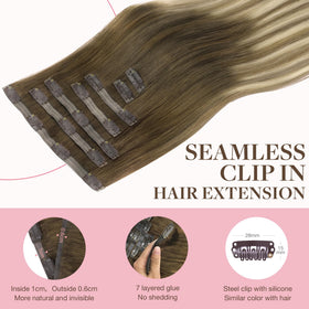 GOO GOO Clip in Hair Extensions displayed in packaging