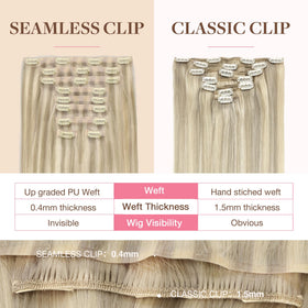GOO GOO Clip in Hair Extensions displayed in packaging