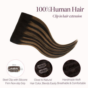 GOO GOO Clip in Hair Extensions displayed in packaging