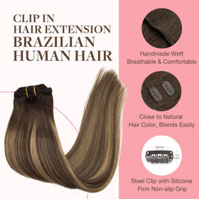 GOO GOO Clip in Hair Extensions displayed in packaging