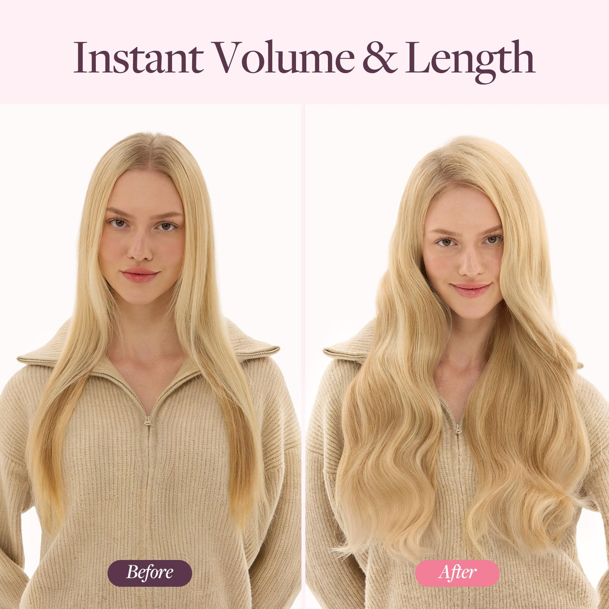 GOO GOO Clip in Hair Extensions displayed on a flat surface