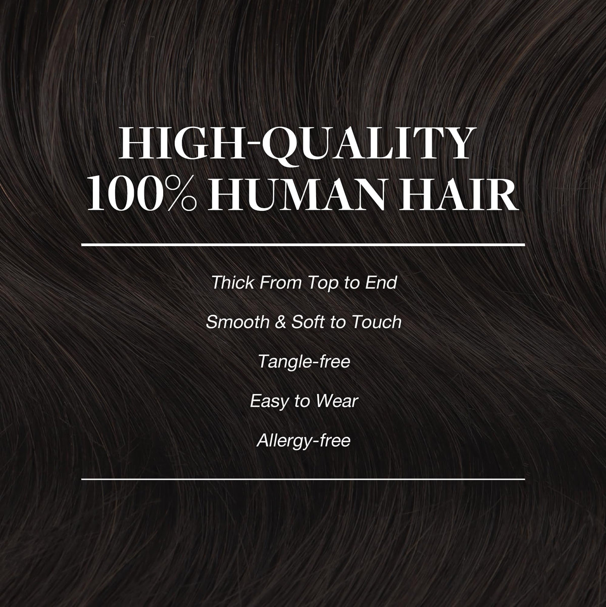 GOO GOO Clip in Hair Extensions displayed on a mannequin