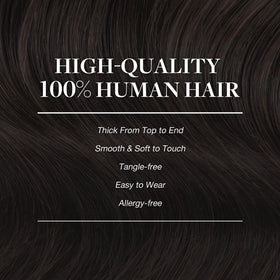 GOO GOO Clip in Hair Extensions displayed on a mannequin