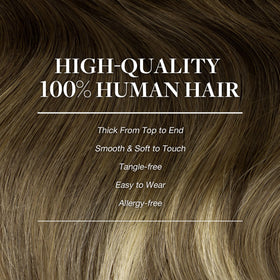 GOO GOO Clip in Hair Extensions displayed on a mannequin