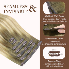 GOO GOO Clip in Hair Extensions displayed on a mannequin