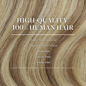 GOO GOO Clip in Hair Extensions displayed on a mannequin