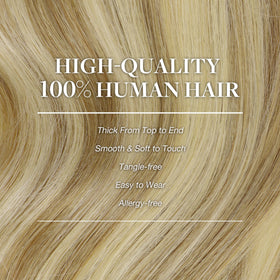 GOO GOO Clip in Hair Extensions displayed on a mannequin