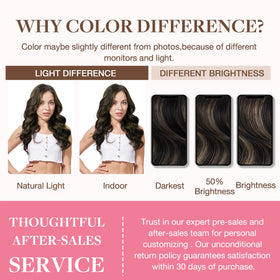 GOO GOO Clip in Hair Extensions displaying balayage colour
