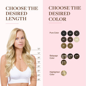 GOO GOO Clip in Hair Extensions in a hair care routine setting