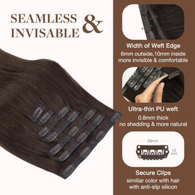 GOO GOO Clip in Hair Extensions in a hair care setting