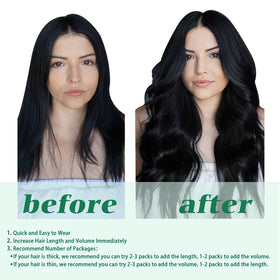 GOO GOO Clip in Hair Extensions in a hair care setting